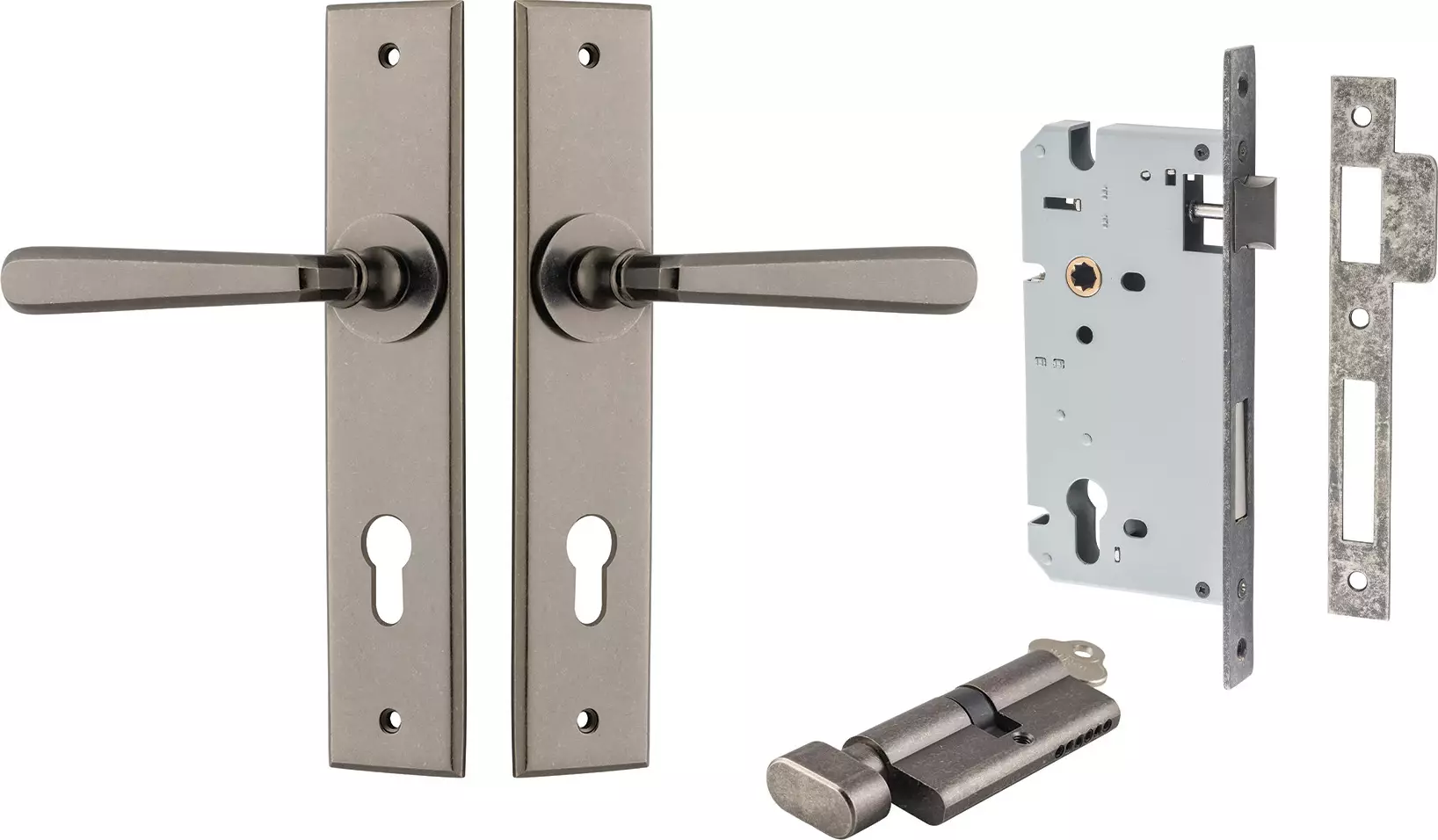 Copenhagen Lever - Chamfered Entrance Set - Key / Turn - DN