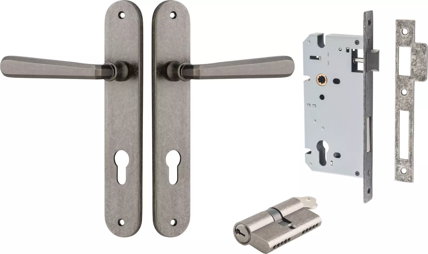 Copenhagen Lever - Oval Entrance Set - Key / Key - DN