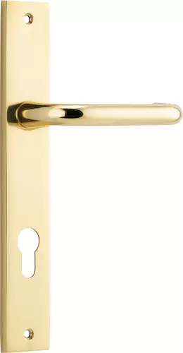 Oslo Lever - Rectangular Euro Pair - PB