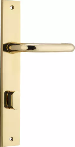 Oslo Lever - Rectangular Privacy Handles - PB