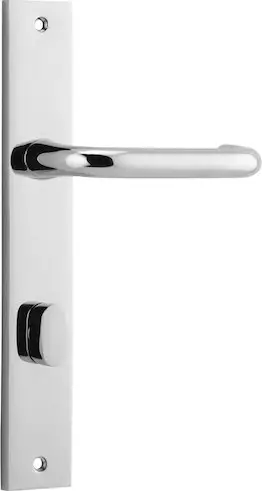 Oslo Lever - Rectangular Privacy Handles - CP