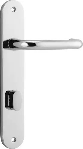 Oslo Lever - Oval Privacy Handles - CP