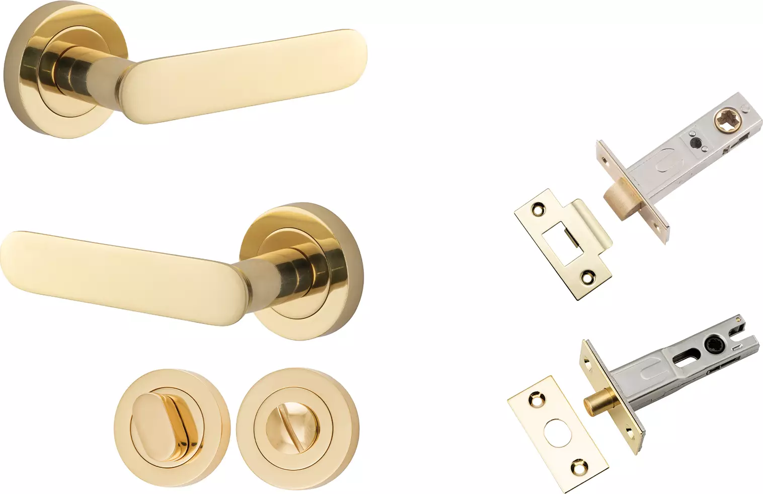 Bronte Lever - Round Rose Privacy Set - PB