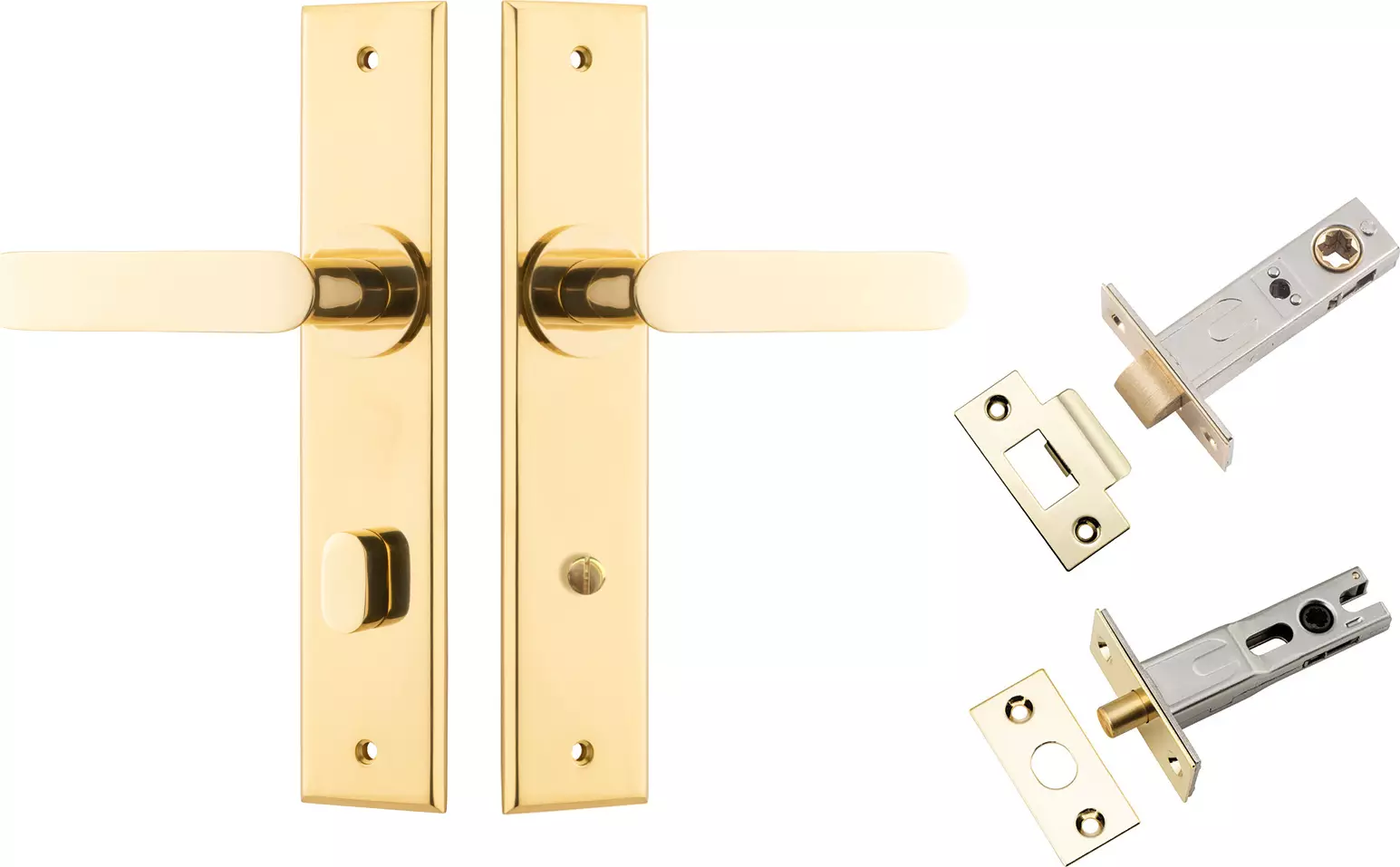 Bronte Lever - Chamfered Privacy Set - PB