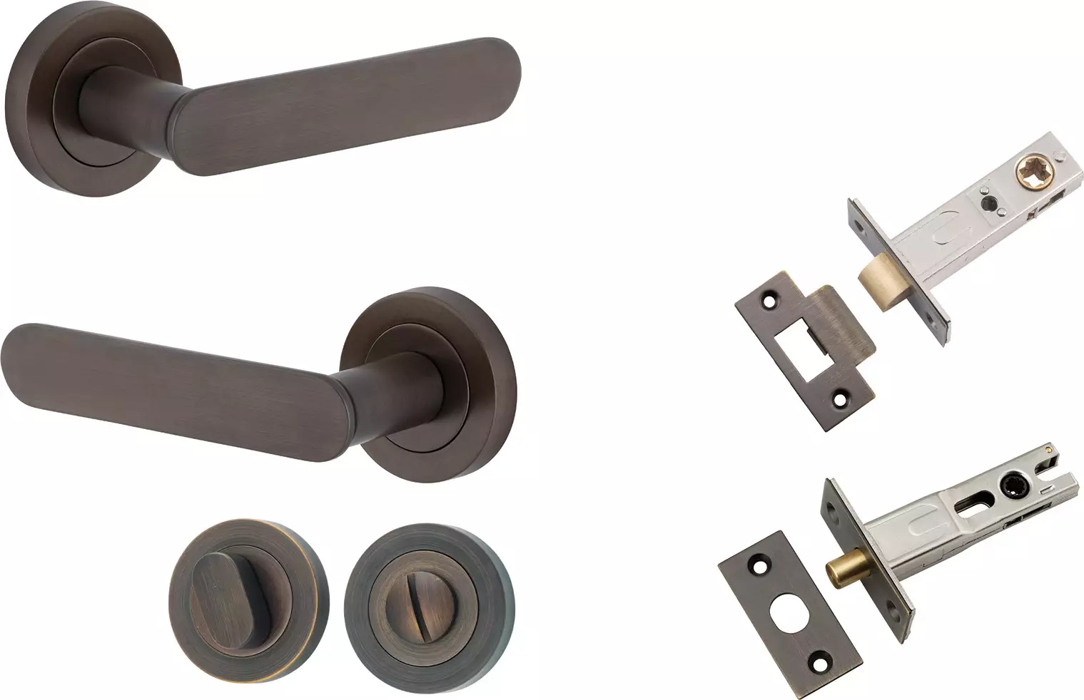 Bronte Lever - Round Rose Privacy Set - SB