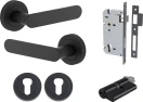 Bronte Lever - Round Rose Entrance Set - Key / Key - MB