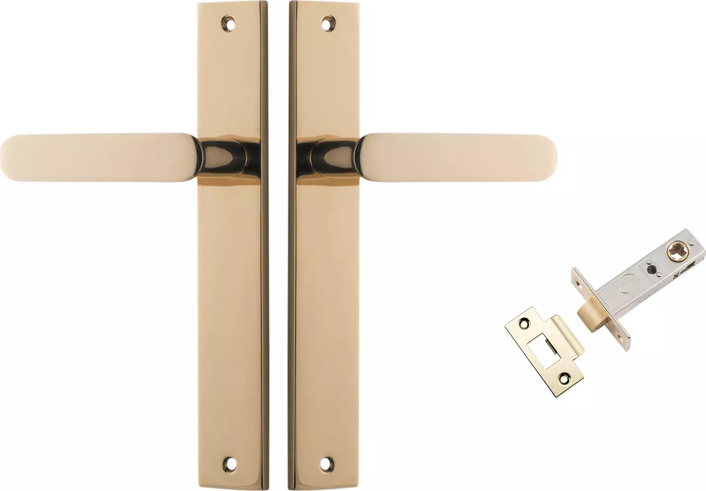 Bronte Lever - Rectangular Passage Set - PB