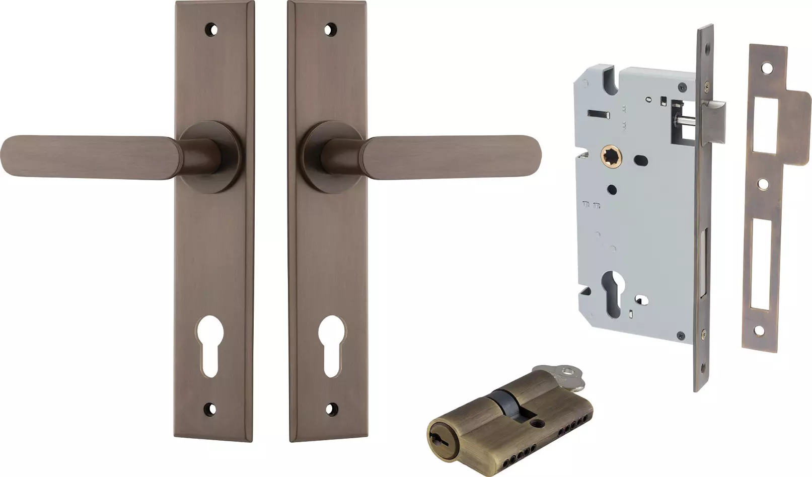 Bronte Lever - Chamfered Entrance Set - Key / Key - SB