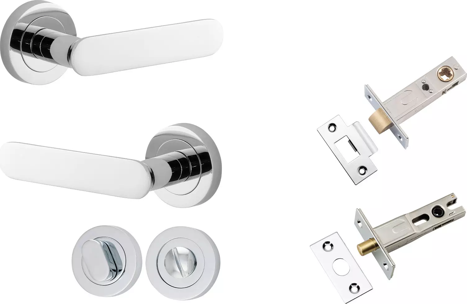 Bronte Lever - Round Rose Privacy Set - CP