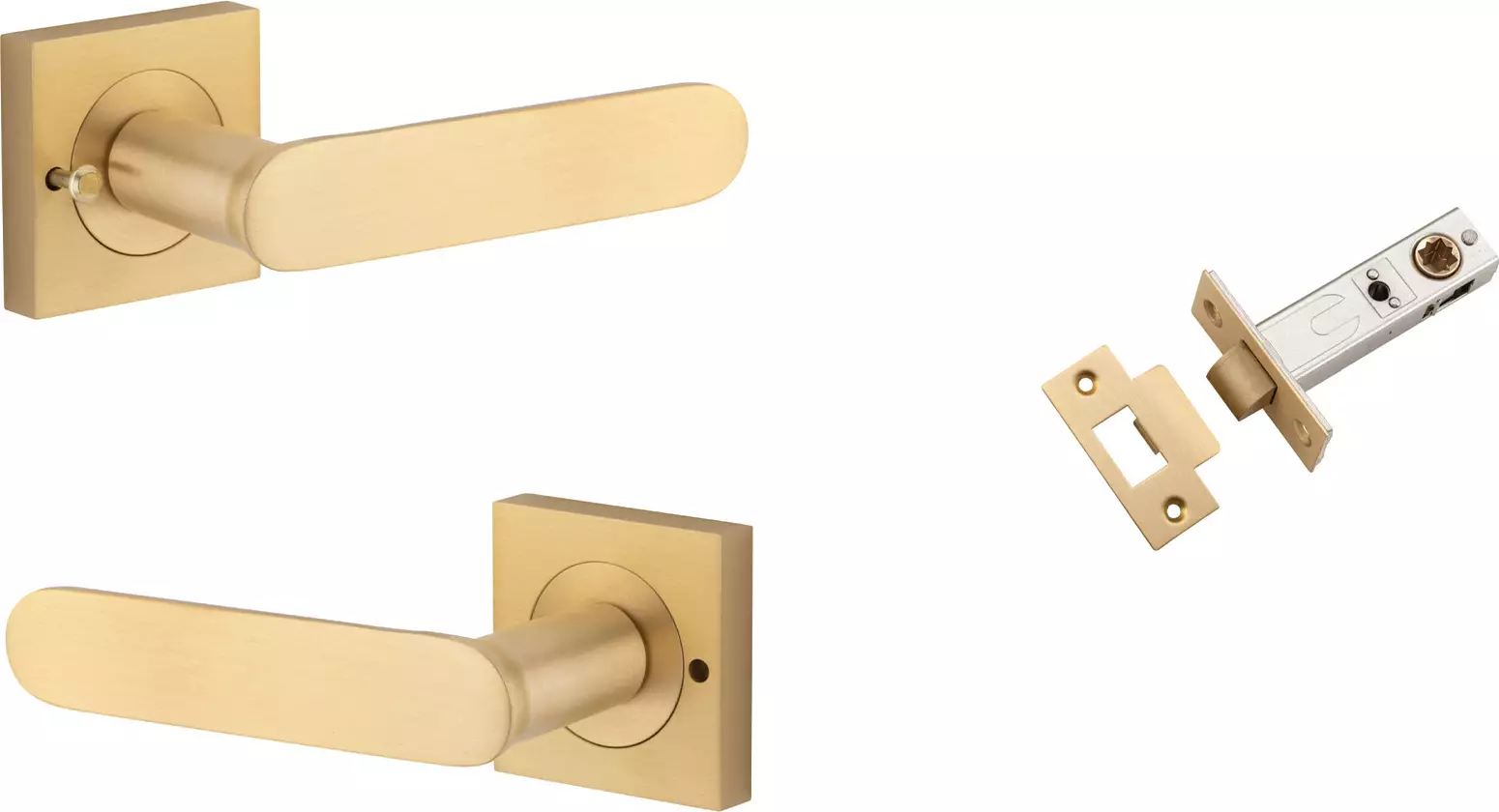 Bronte Lever - Square Rose Integrated Privacy Set - BB