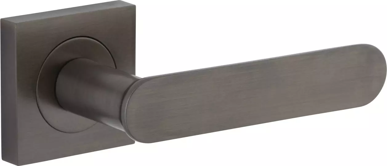 Bronte Lever - Square Rose Handle Set - SB