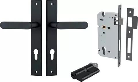 Bronte Lever - Rectangular Entrance Set - Key / Key - MB
