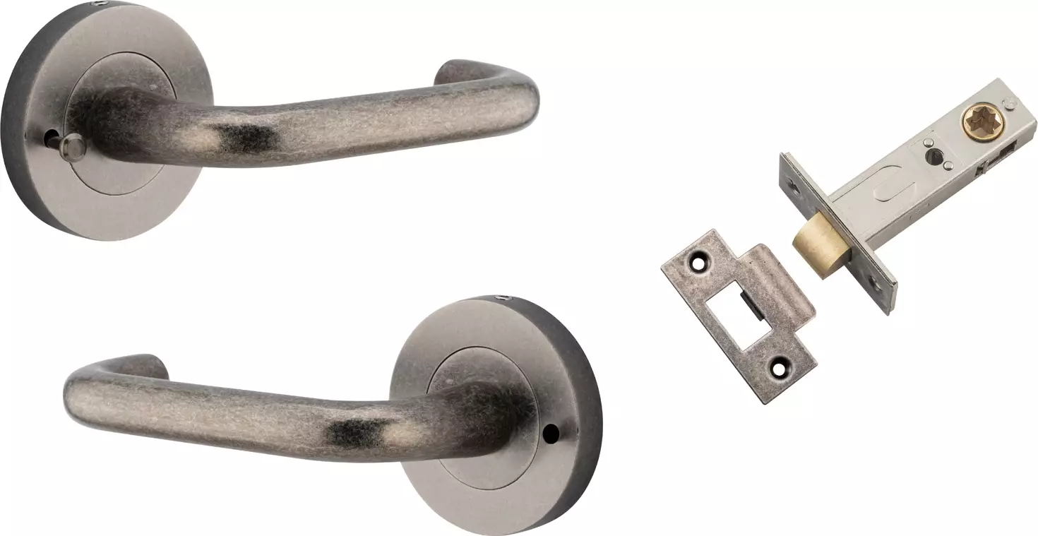 Oslo Lever - Round Rose Integrated Privacy Set - DN