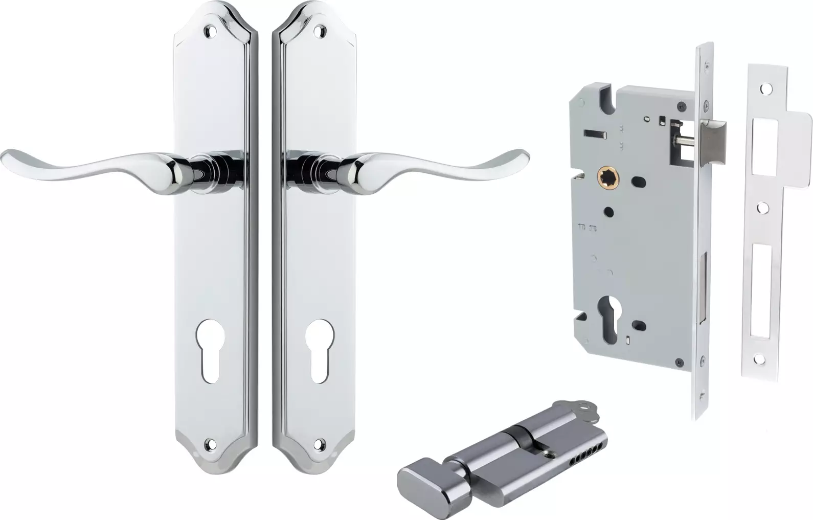 Stirling Lever - Shouldered Entrance Set - Key / Turn - CP