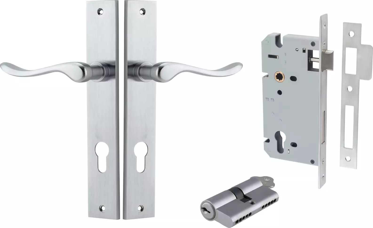 Stirling Lever - Rectangular Entrance Set - Key / Key - SC
