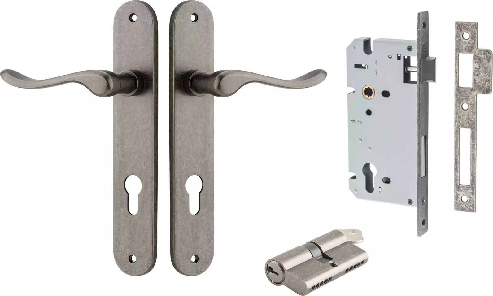 Stirling Lever - Oval Entrance Set - Key / Key - DN