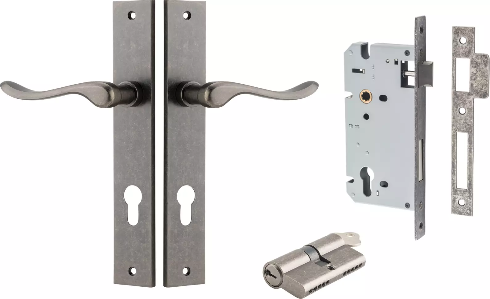 Stirling Lever - Rectangular Entrance Set - Key / Key - DN