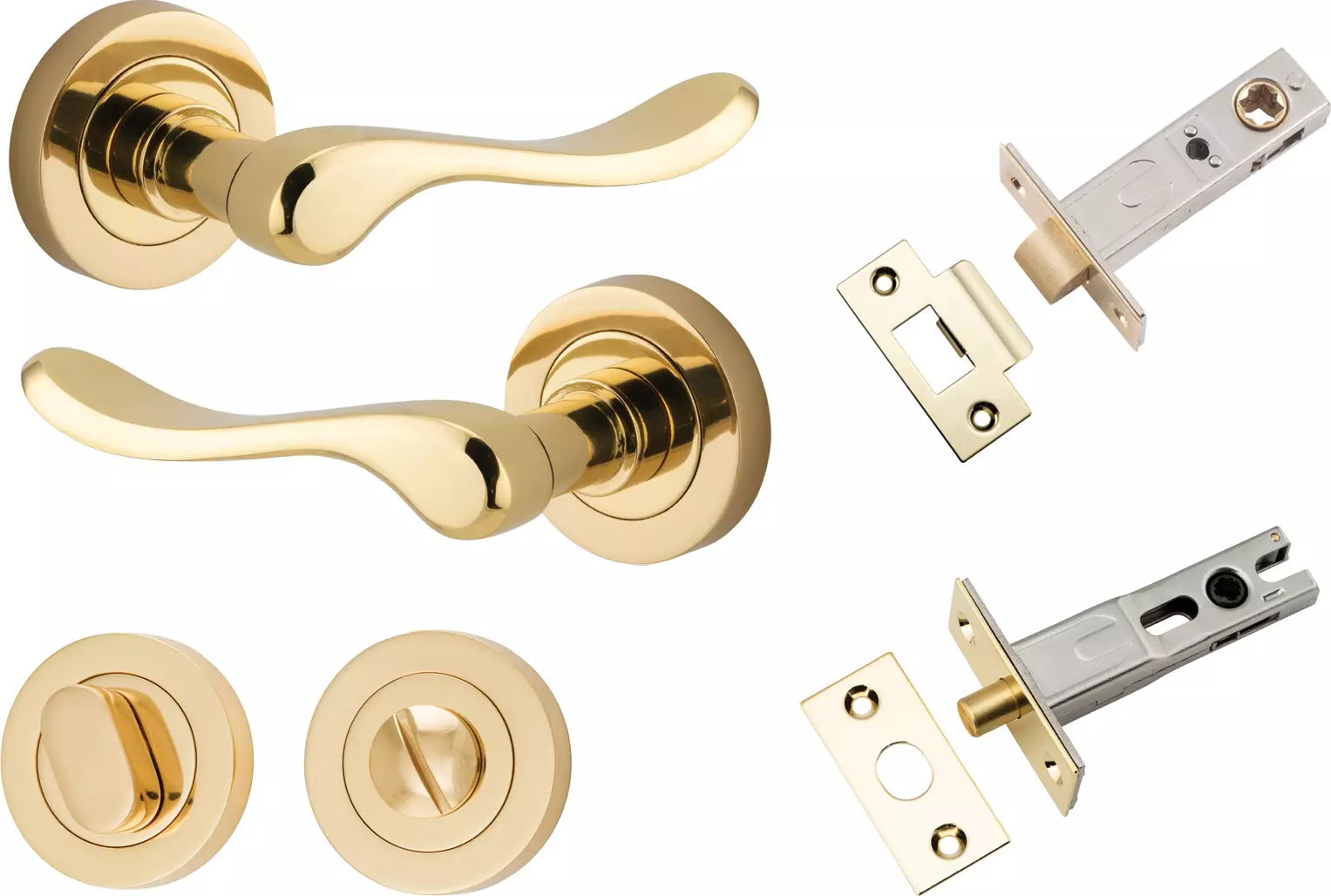 Stirling Lever - Round Rose Privacy Set - PB