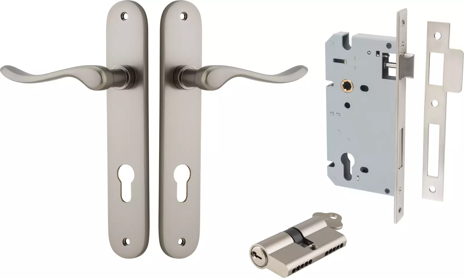 Stirling Lever - Oval Entrance Set - Key / Key - SN