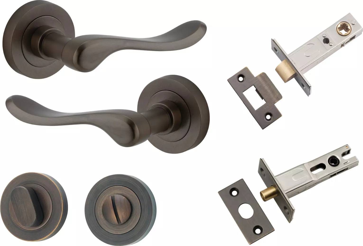 Stirling Lever - Round Rose Privacy Set - SB