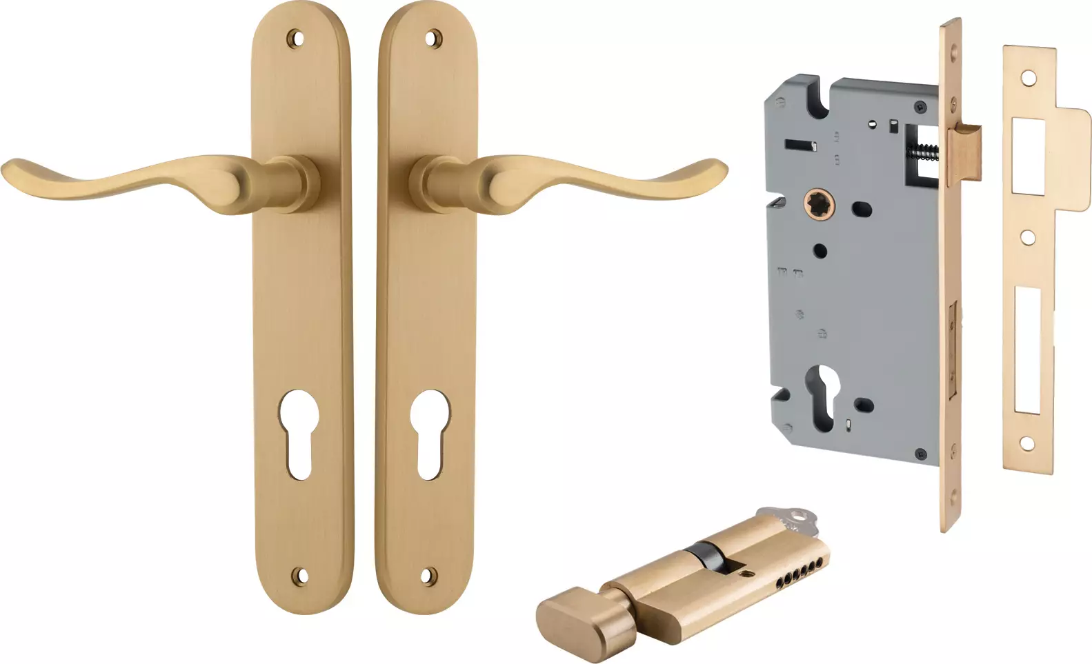 Stirling Lever - Oval Entrance Set - Key / Turn - BB