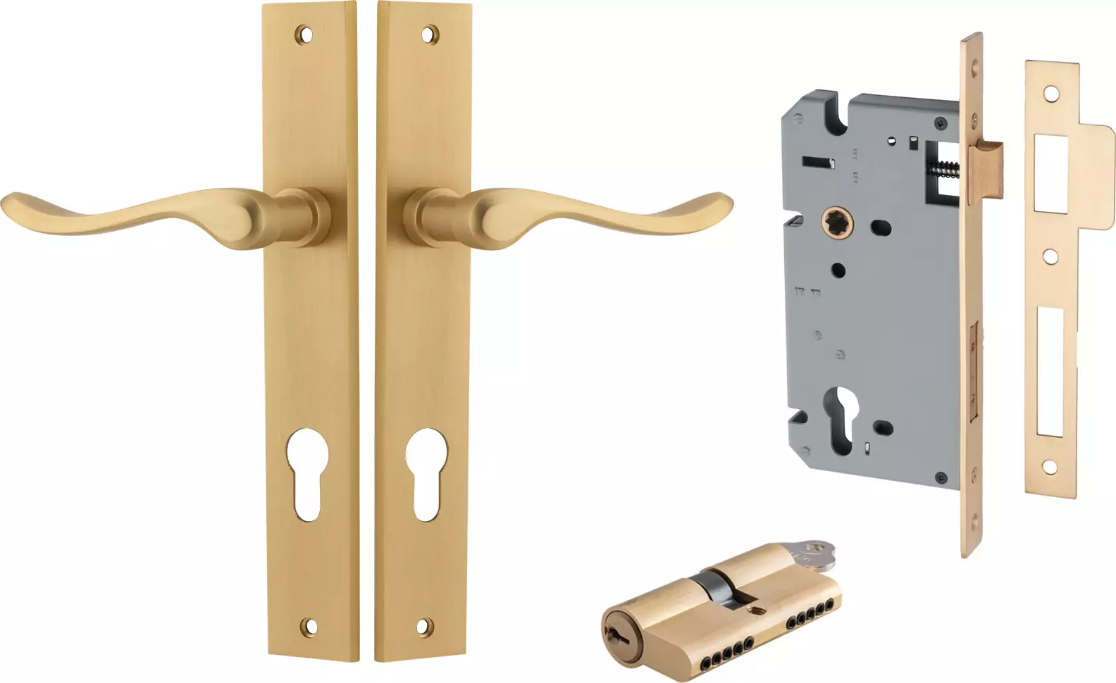 Stirling Lever - Rectangular Entrance Set - Key / Key - BB