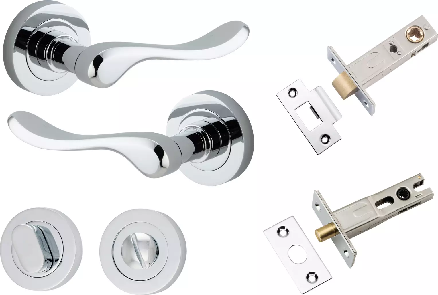 Stirling Lever - Round Rose Privacy Set - CP