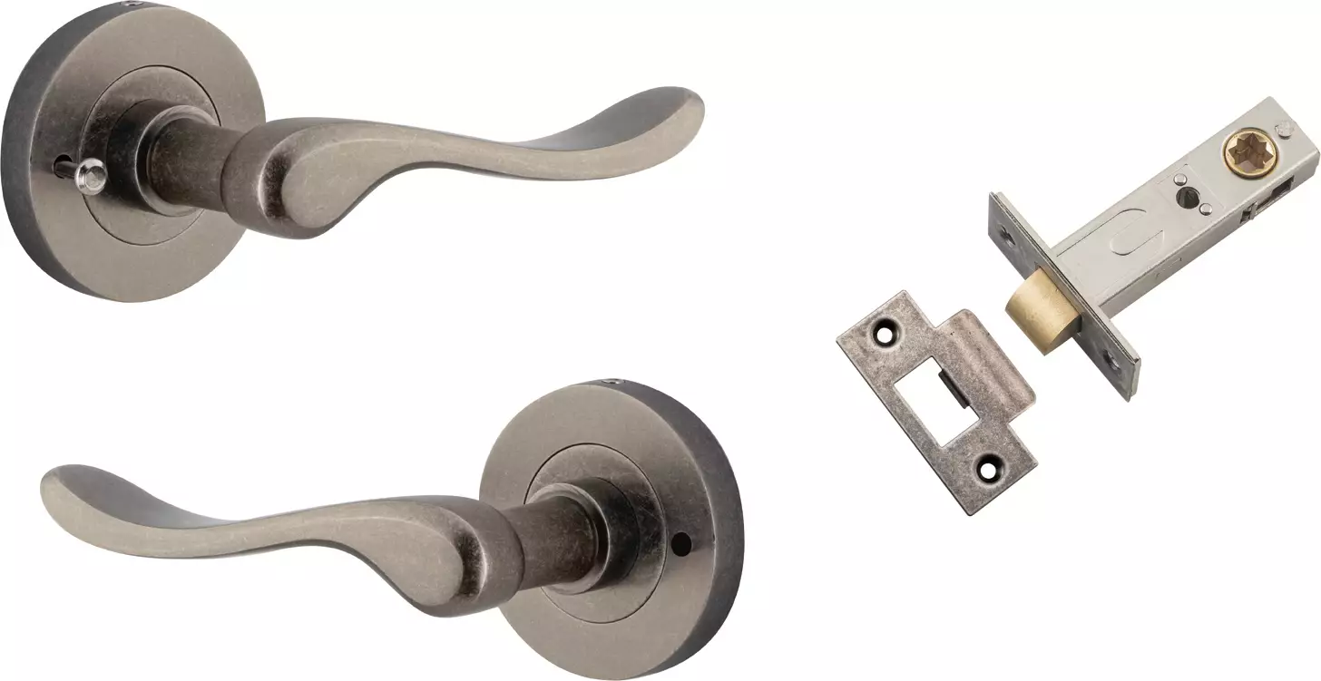 Stirling Lever - Round Rose Integrated Privacy Set - DN