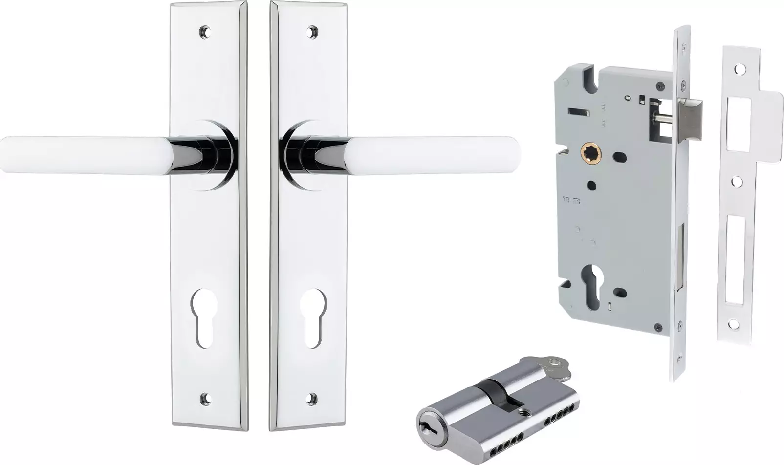 Osaka Lever - Chamfered Entrance Set - Key / Key - CP