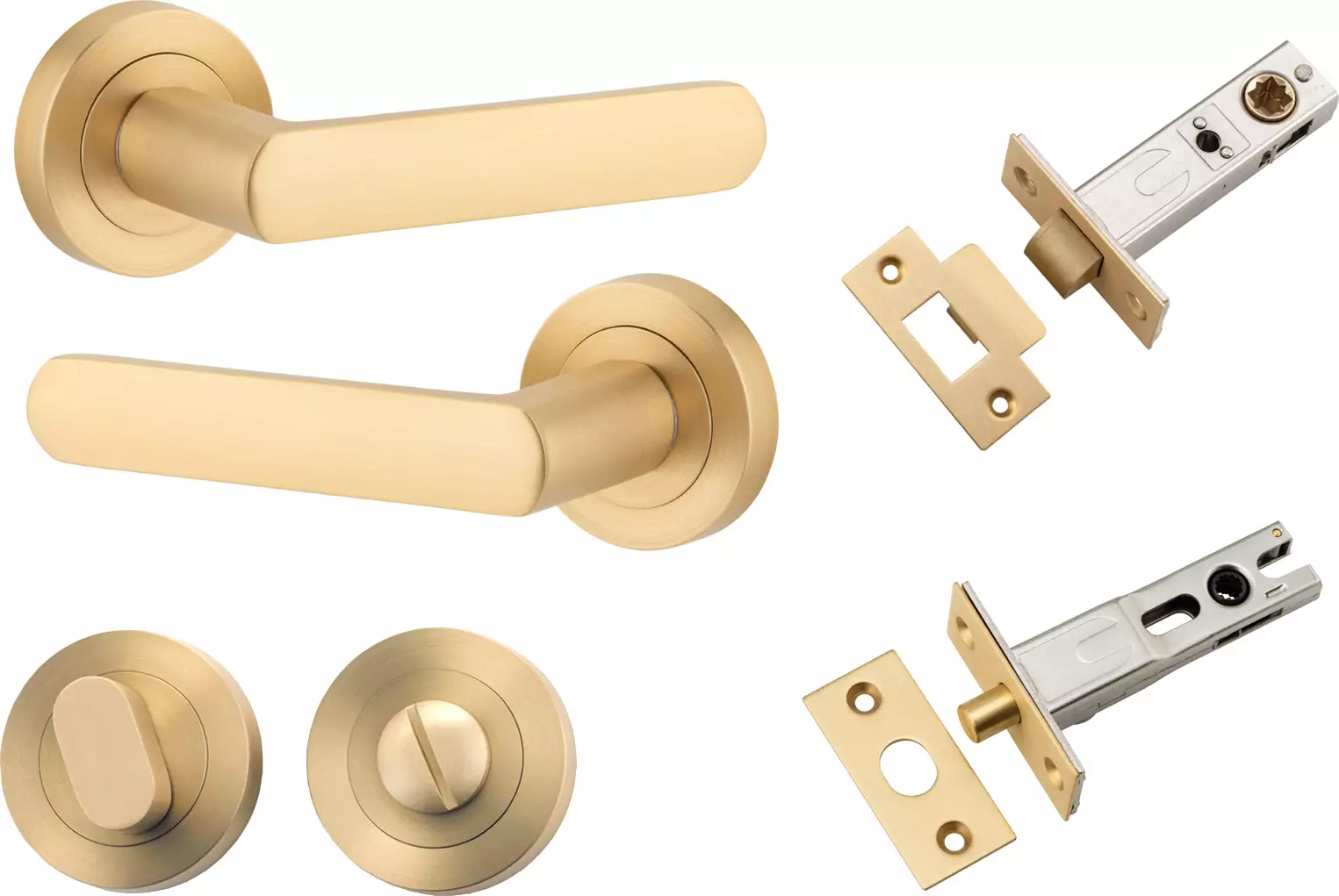 Osaka Lever - Round Rose Privacy Set - BB