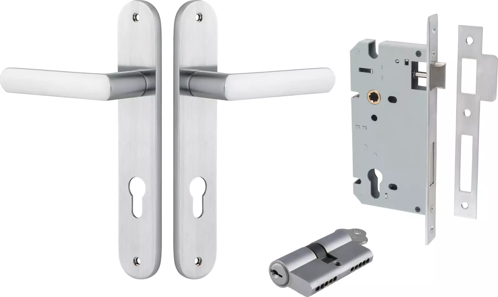 Osaka Lever - Oval Entrance Set - Key / Key - SC