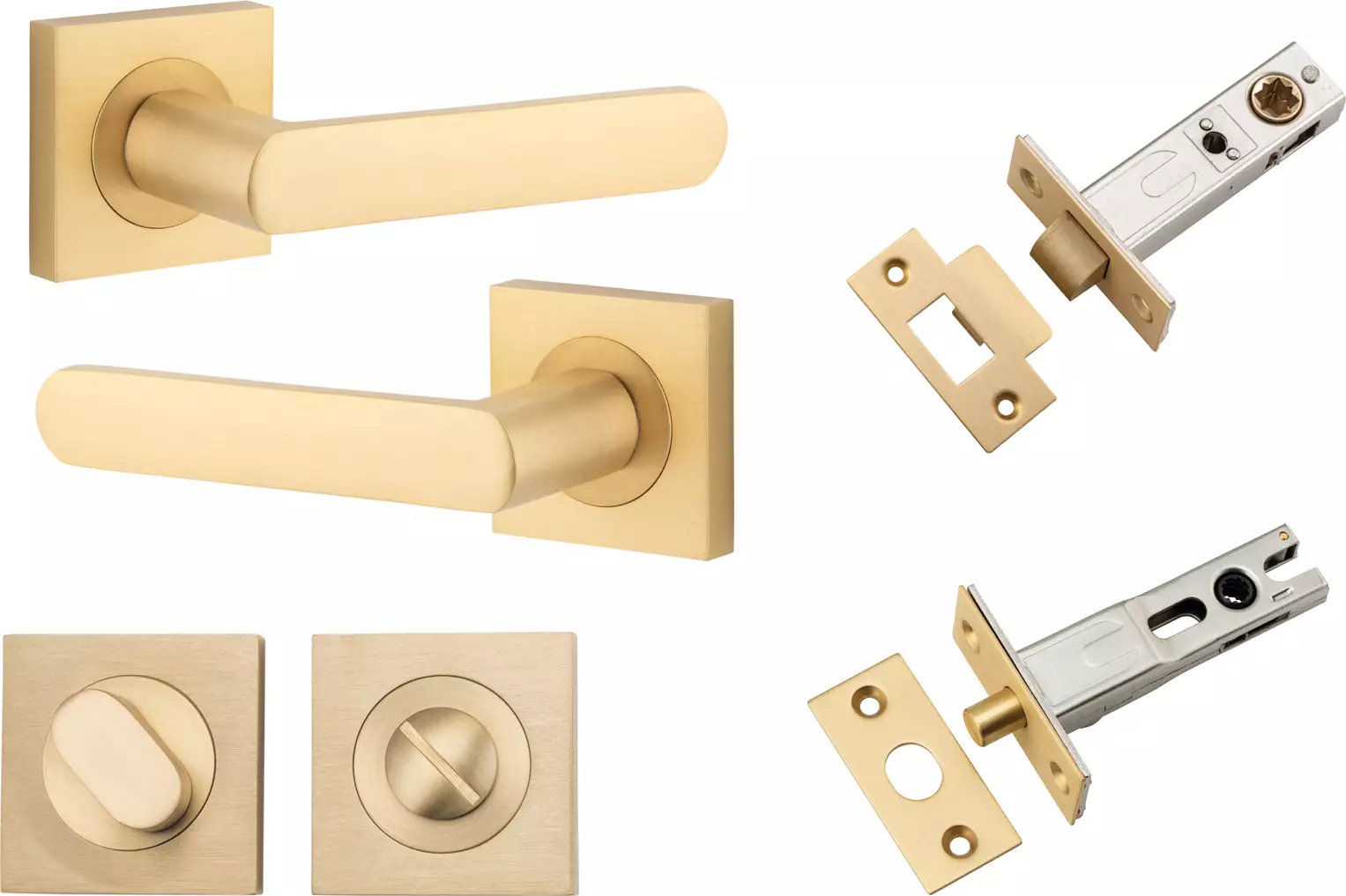 Osaka Lever - Square Rose Privacy Set - BB