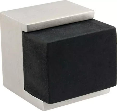 38mm Square Doorstop Floor Mount - BN