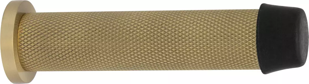 85mm Doorstop - Wall / Skirting Fix - Diamond Knurl 85mm Doorstop - Wall / Skirting Fix - Diamond Knurl