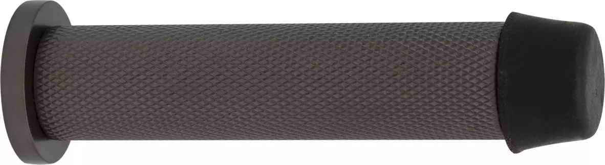 85mm Skirting Doorstop Slimline - Diamond Knurl - GN