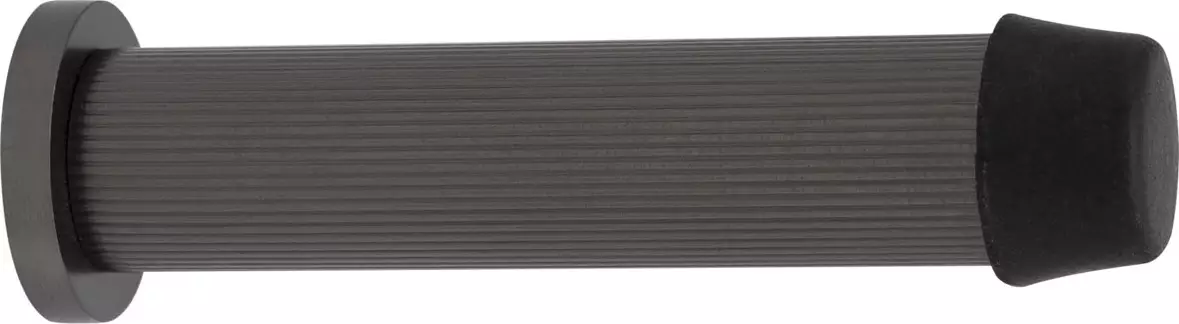 85mm Doorstop - Wall / Skirting Fix - Linear Knurl 85mm Doorstop - Wall / Skirting Fix - Linear Knurl