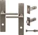 Chalet Longplate Square Privacy Set - Magn. Latch - NB