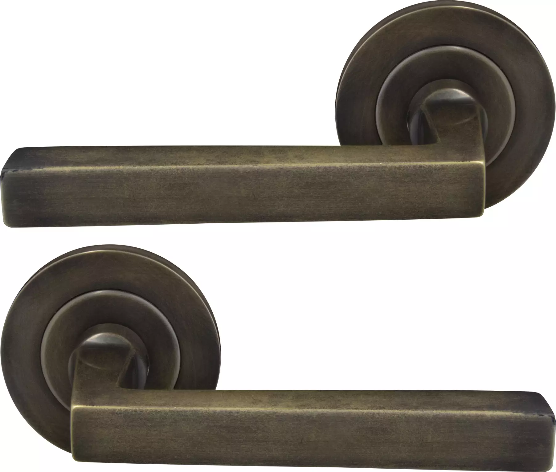 Federal 64mm Large Rose Lever Set - ORB