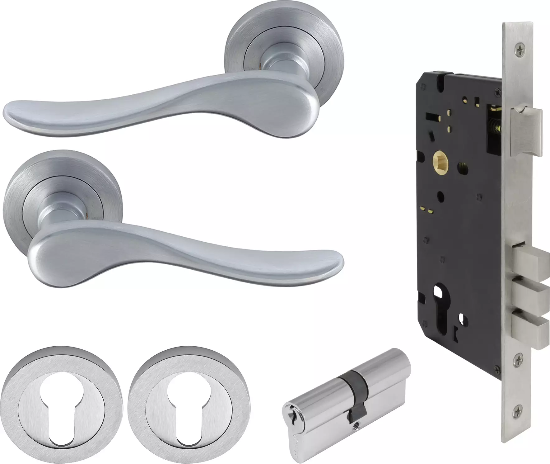 Haven Round Rose Entrance Set - E85 - Key/Key - PC