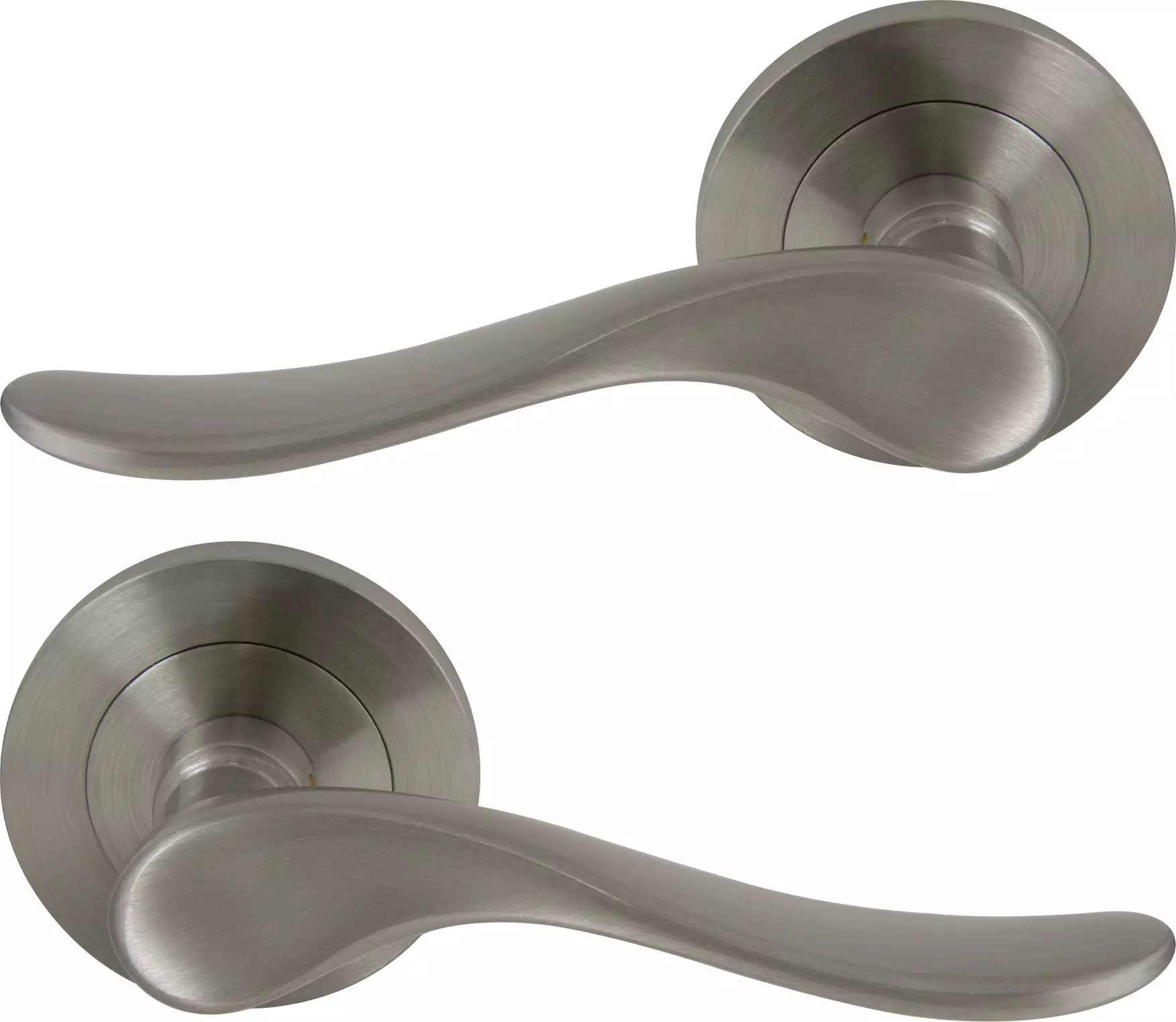 Haven 64mm Large Rose Lever Set - BN