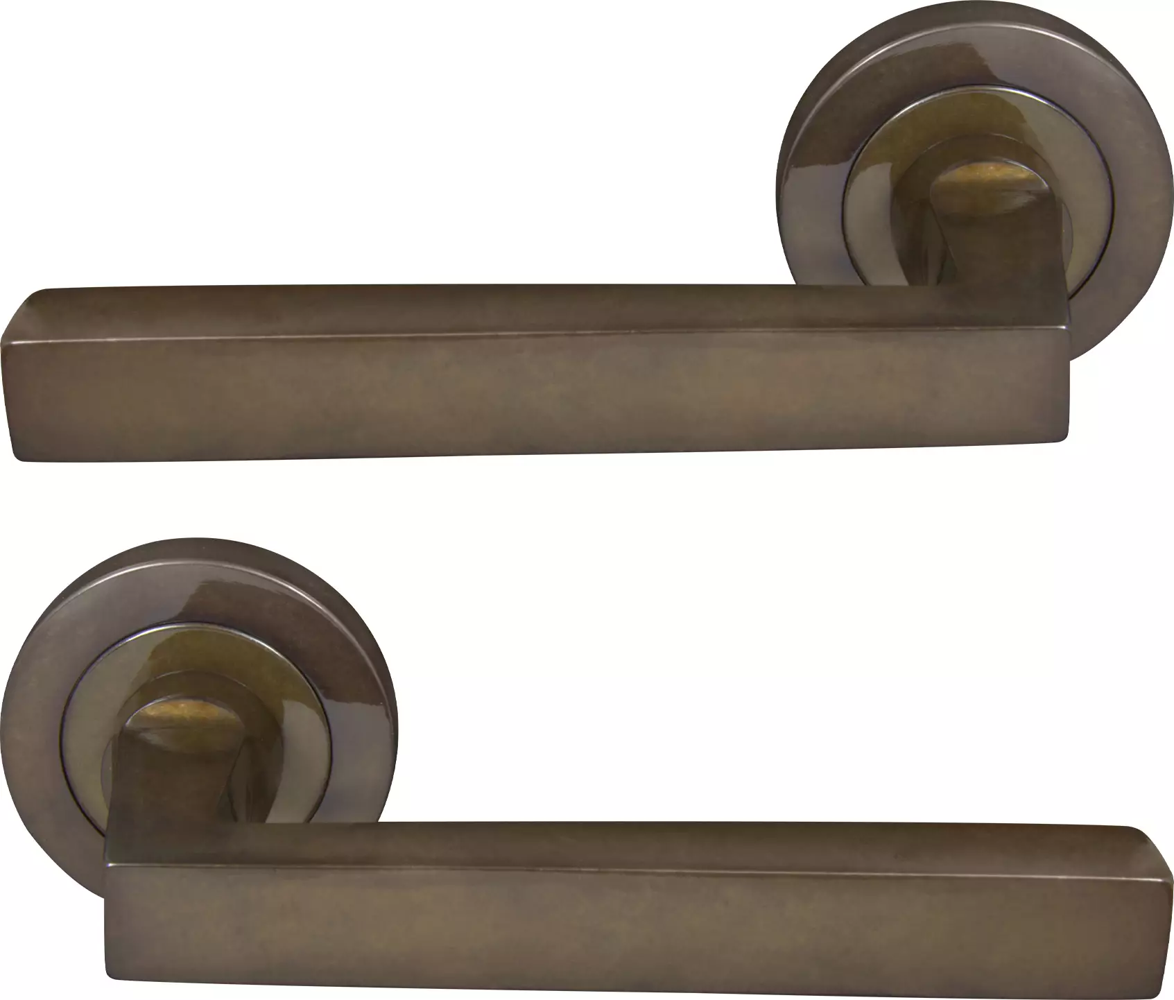 Federal 52mm Round Rose Lever Set - AB