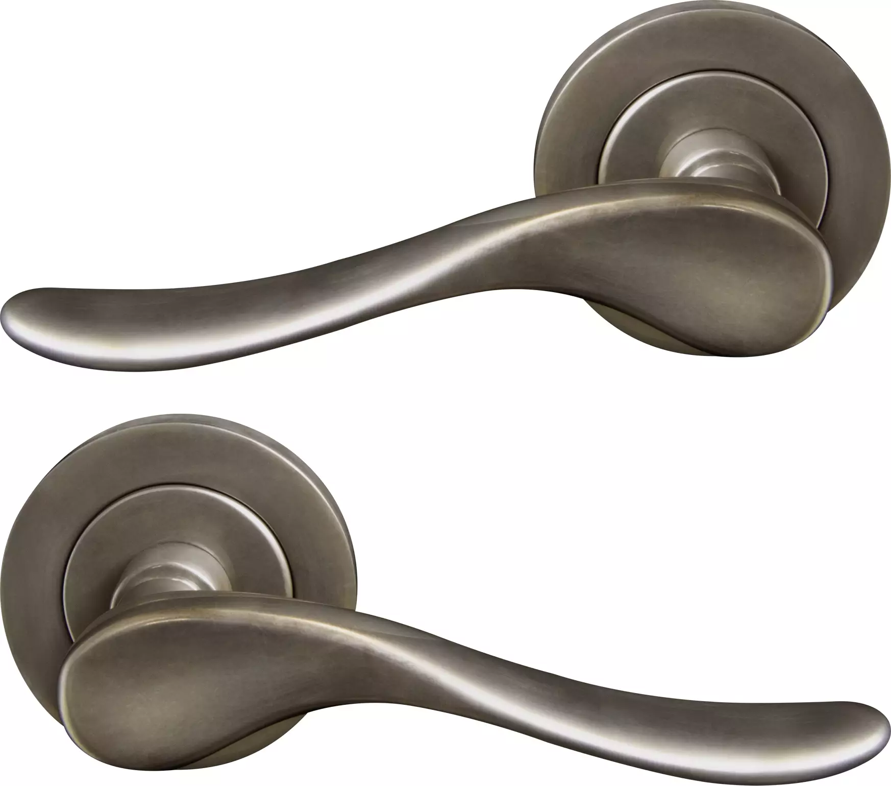 Haven 64mm Large Rose Lever Set - NB