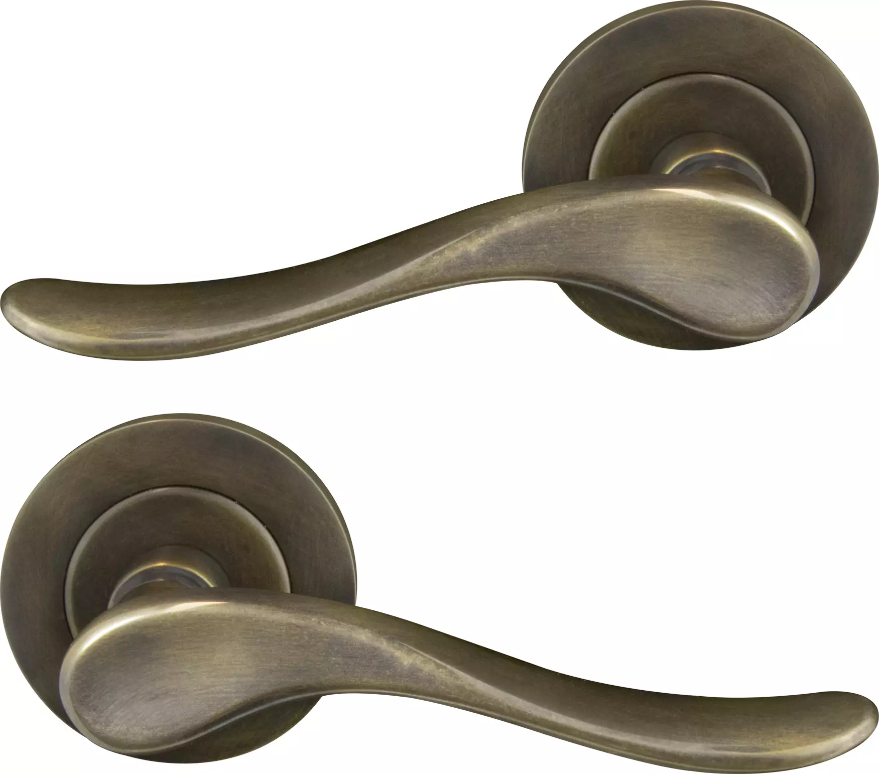 Haven 64mm Large Rose Lever Set - ORB