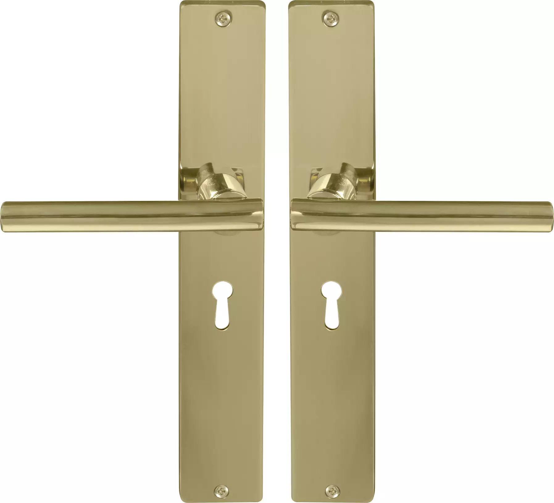 Charleston Square Longplate Std Keyhole - PB