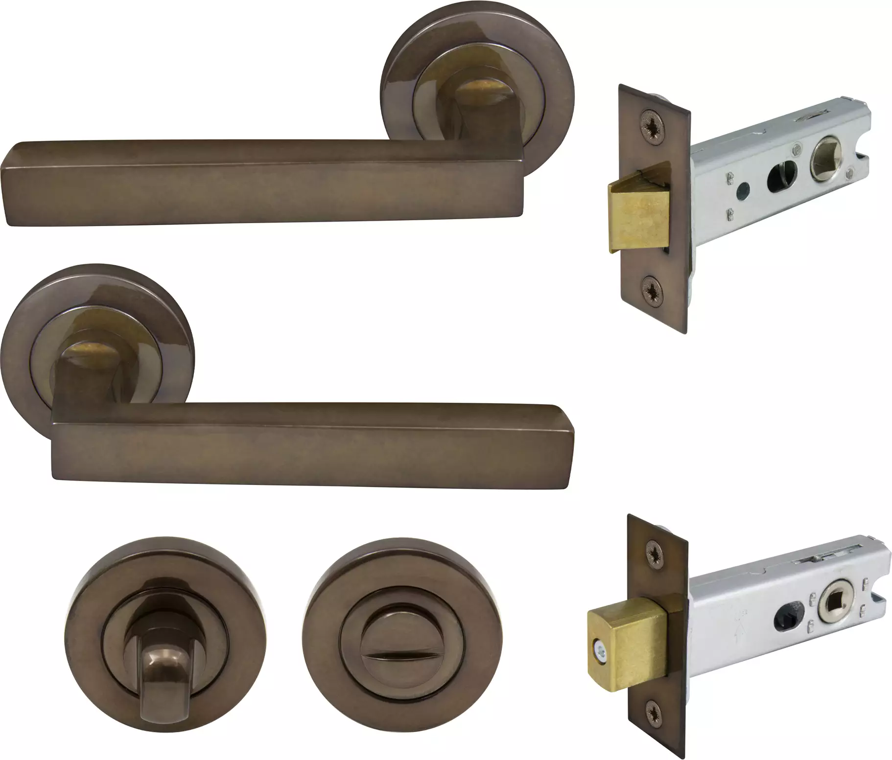 Federal Round Rose Privacy Set - AB