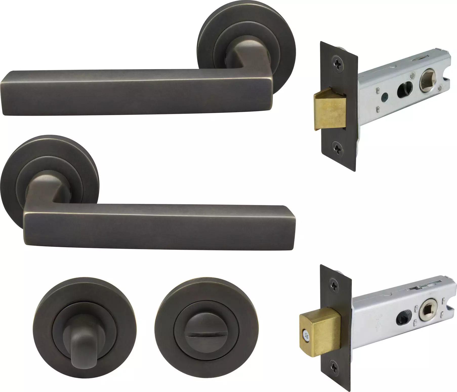 Federal Round Rose Privacy Set - DRB