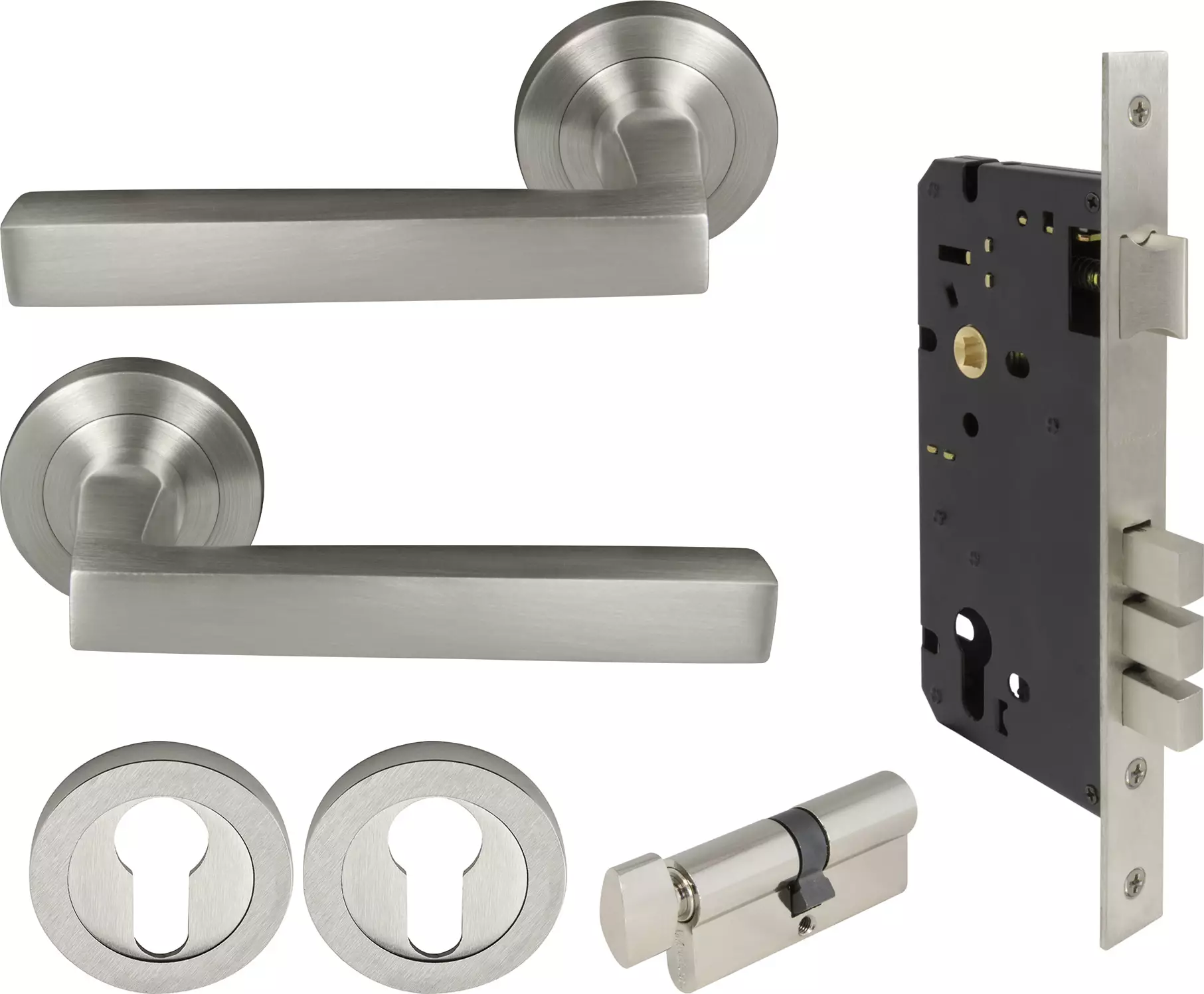 Federal Round Rose Entrance Set - E85 - BN