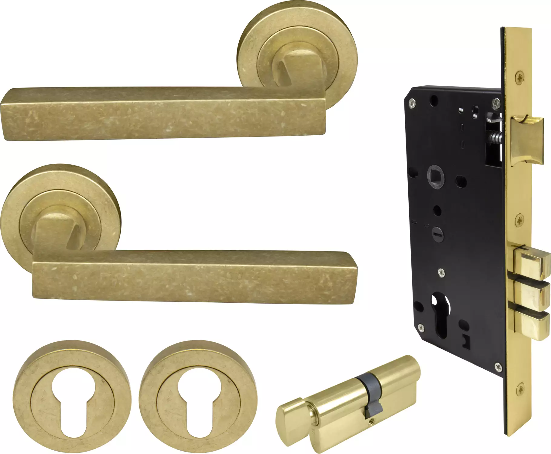 Federal Round Rose Entrance Set - E85 - RLB