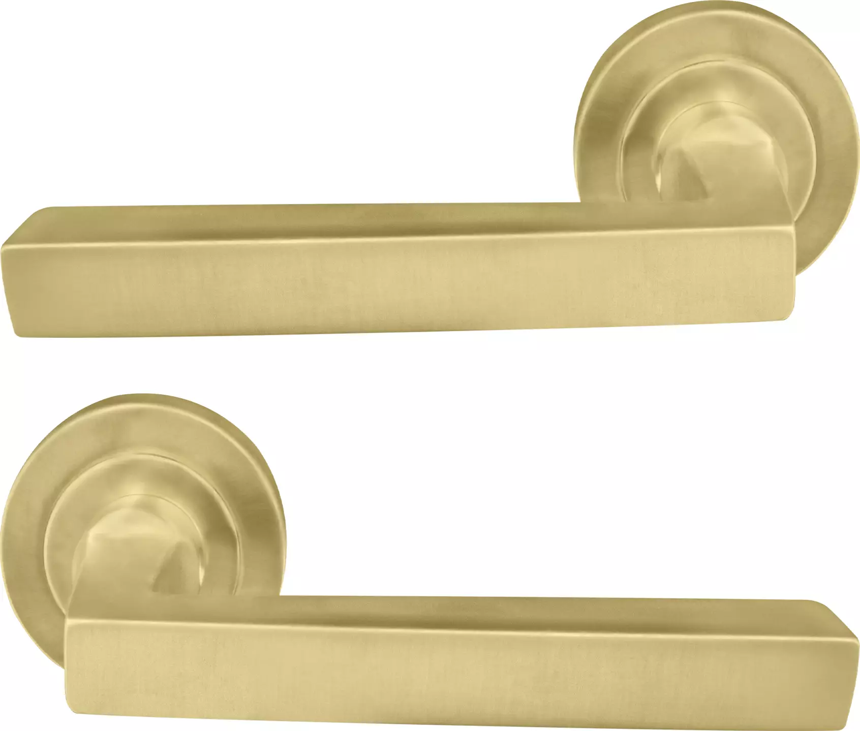 Federal 52mm Round Rose Lever Set - MSB