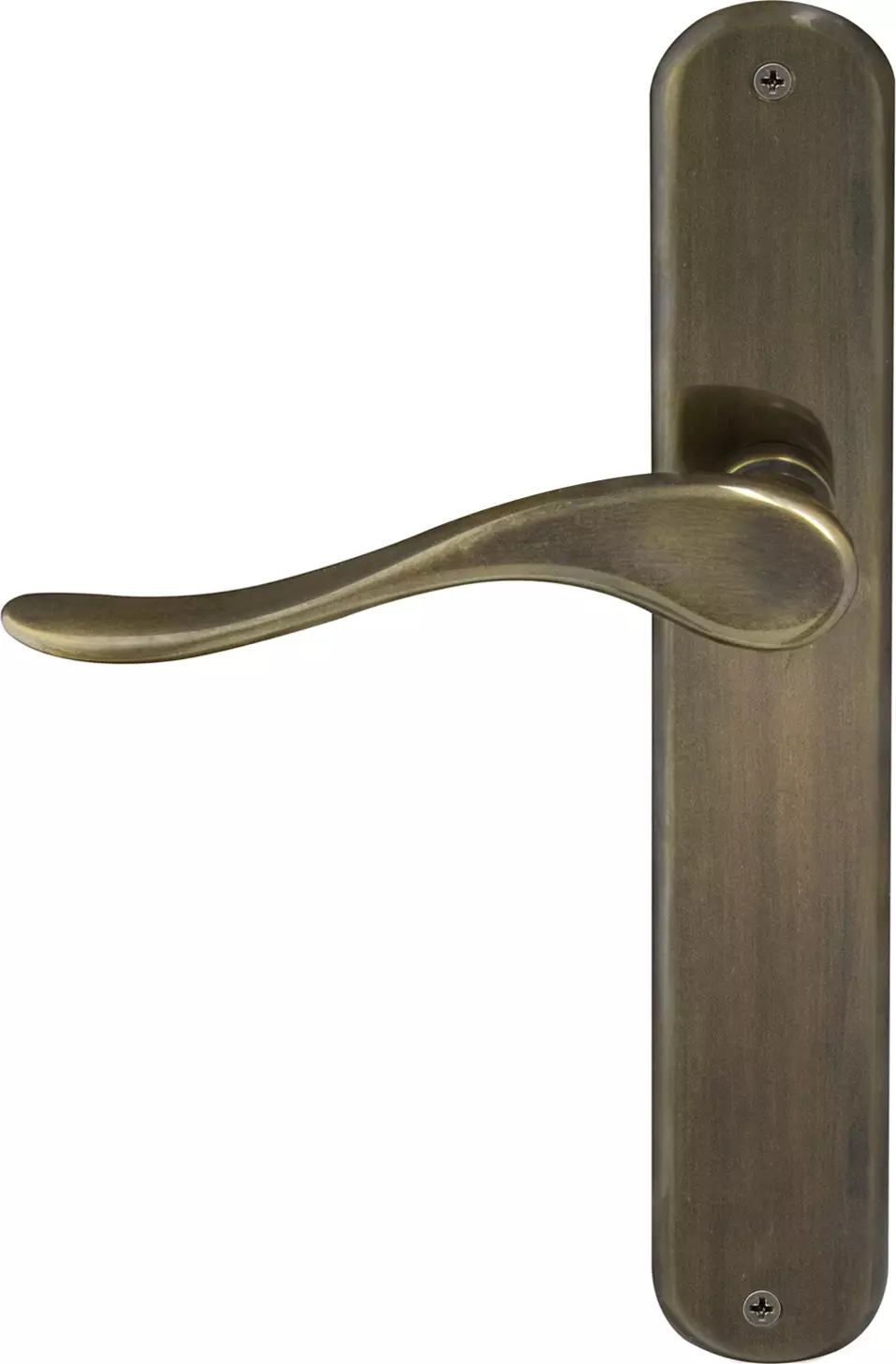 Haven Longplate Oval Dummy Lever - RH - ORB